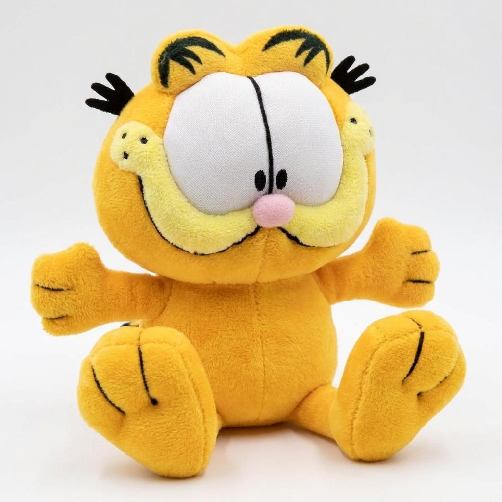 Garfield, peluche de 20 cm, animal en peluche, chat. Image du produit  Image générée par une IA