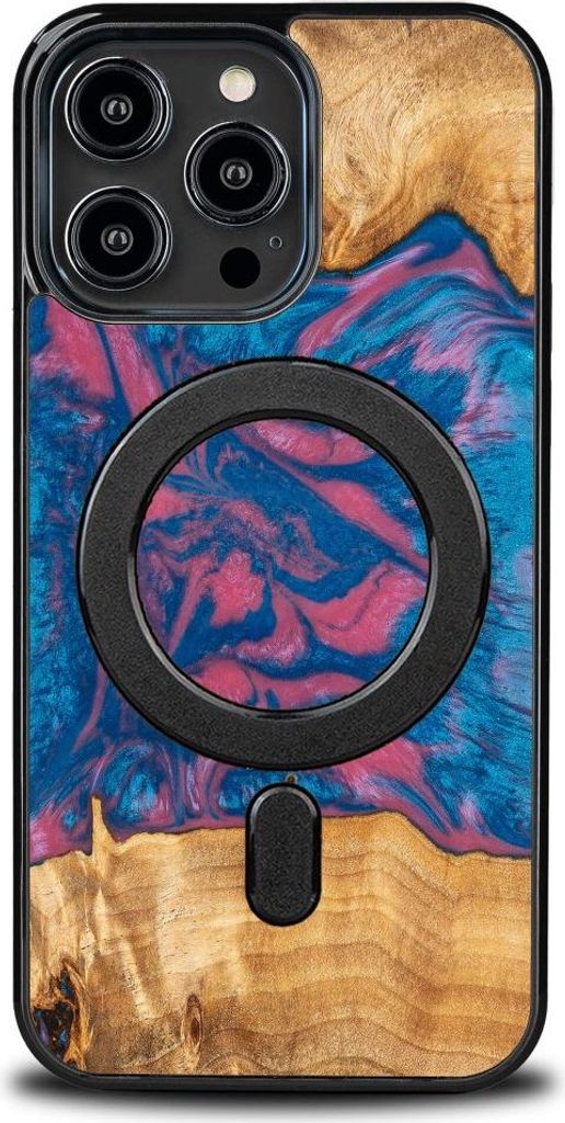 Bewood Einzigartige Hülle für iPhone 14 Pro Max - Neons - Vegas mit MagSafe