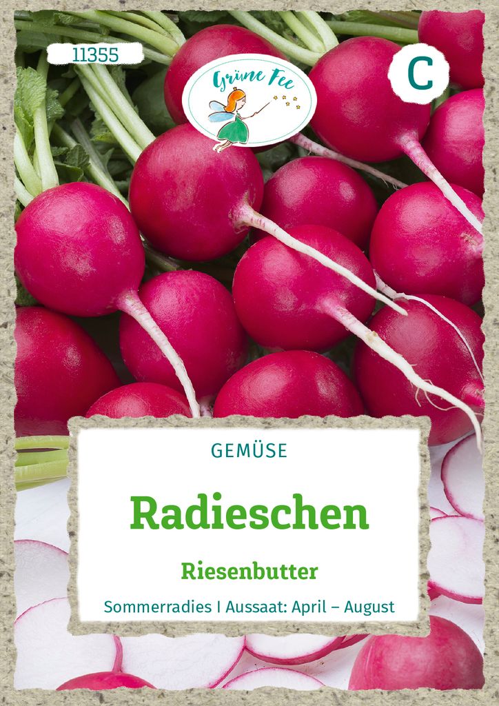 Radieschen Riesenbutter | Radieschensamen von Grüne Fee Produktbild 