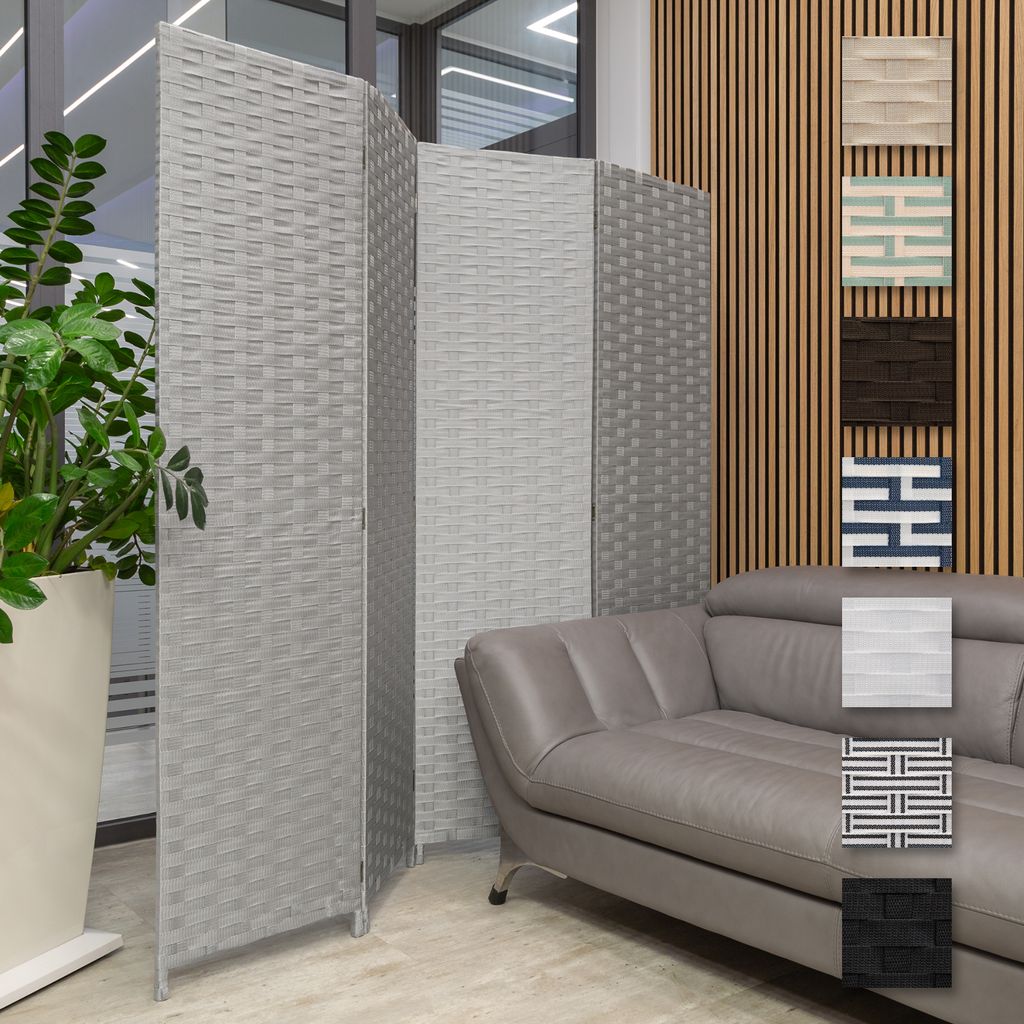 HEXIM Paravent 180x180 cm - Trennwand 4-teilig klappbar für Produktbild 