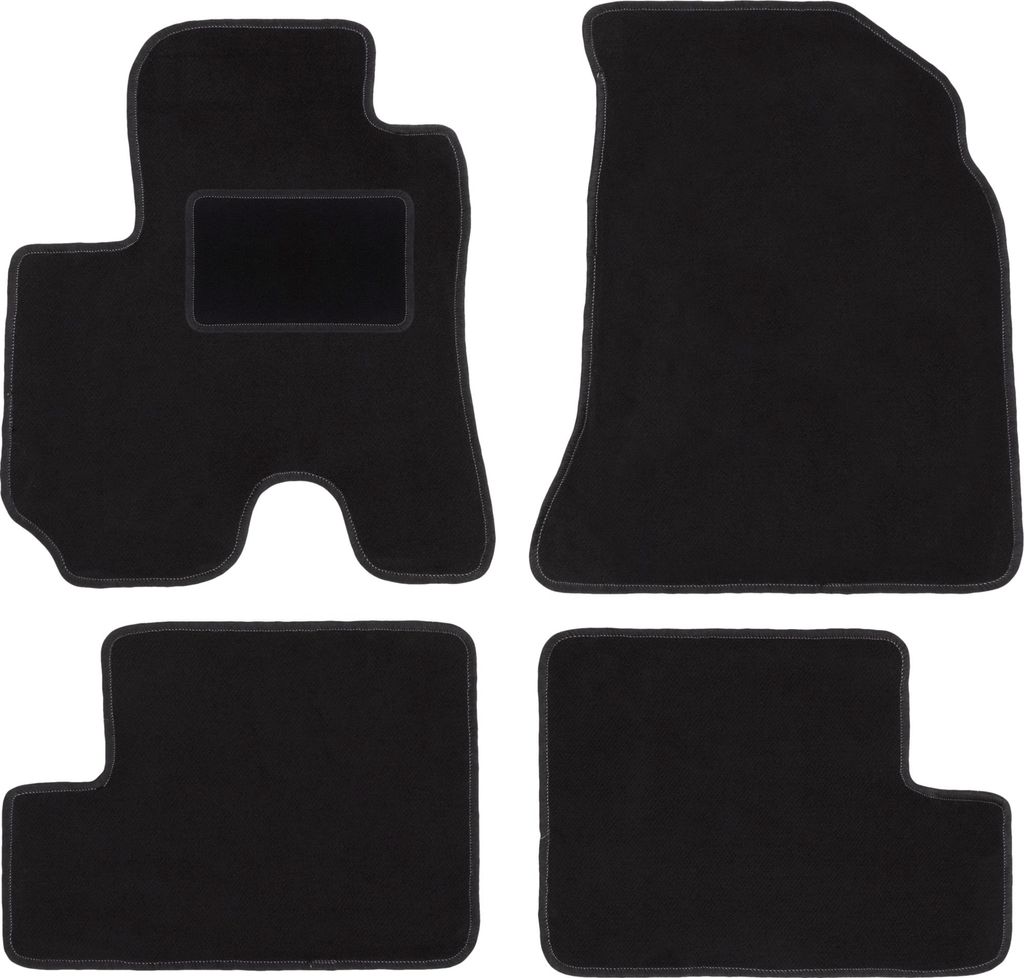 Schwarze Veloursmatten für: Toyota RAV4 II SUV 5-Türer (2000-2003)