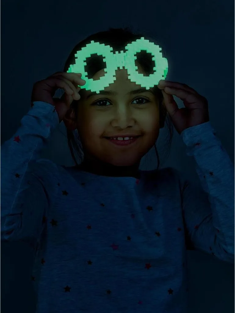 Plus-Plus Apprendre à construire Glow - Jeu de construction phosphorescent