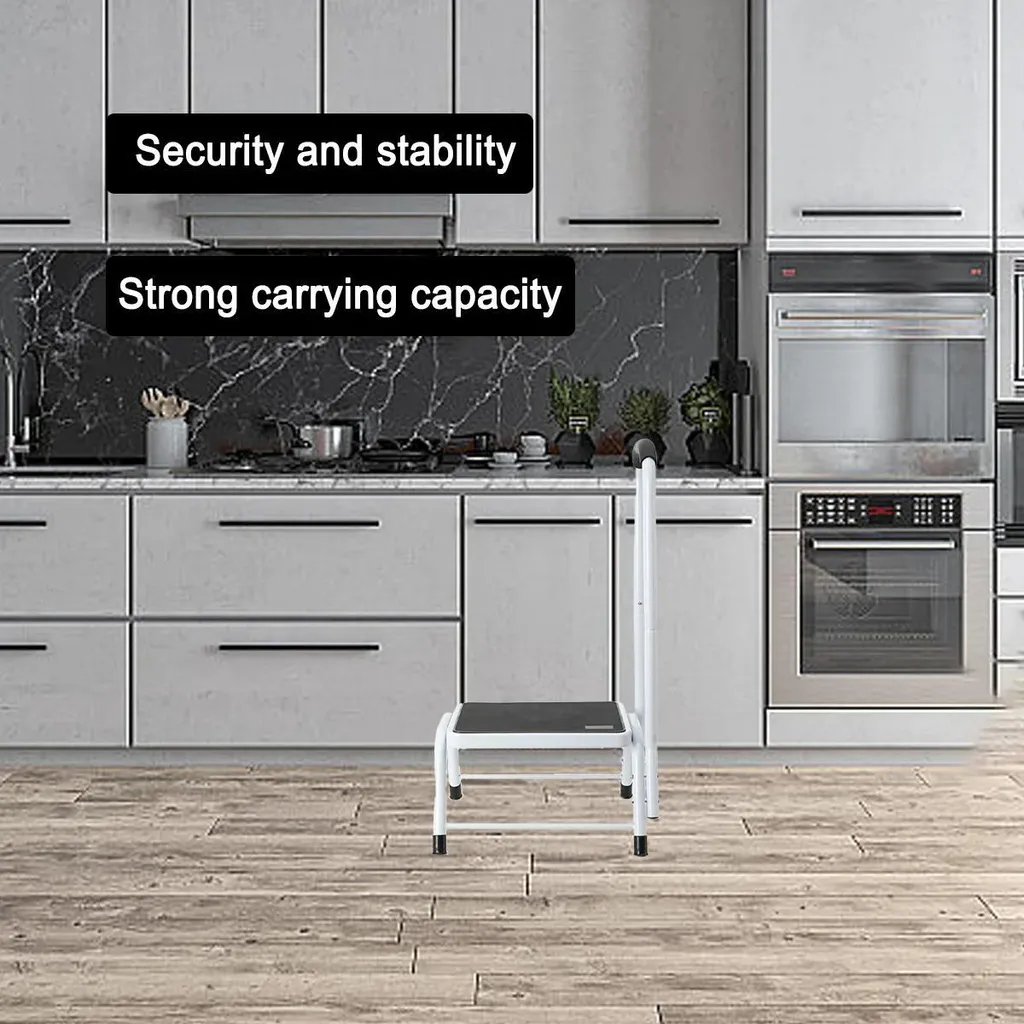 Tabouret marchepied de sécurité avec rampe d'appui - Modèle Fixe 150kg