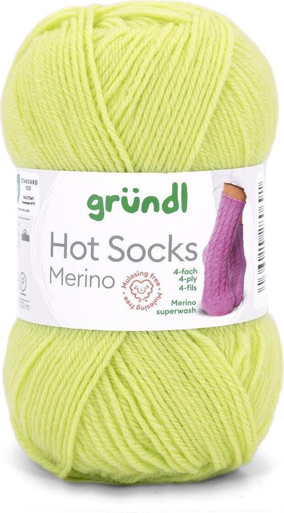 Gründl Hot Socks Merino 50 g/200 m 4-fädig uni 75 % Produktbild 