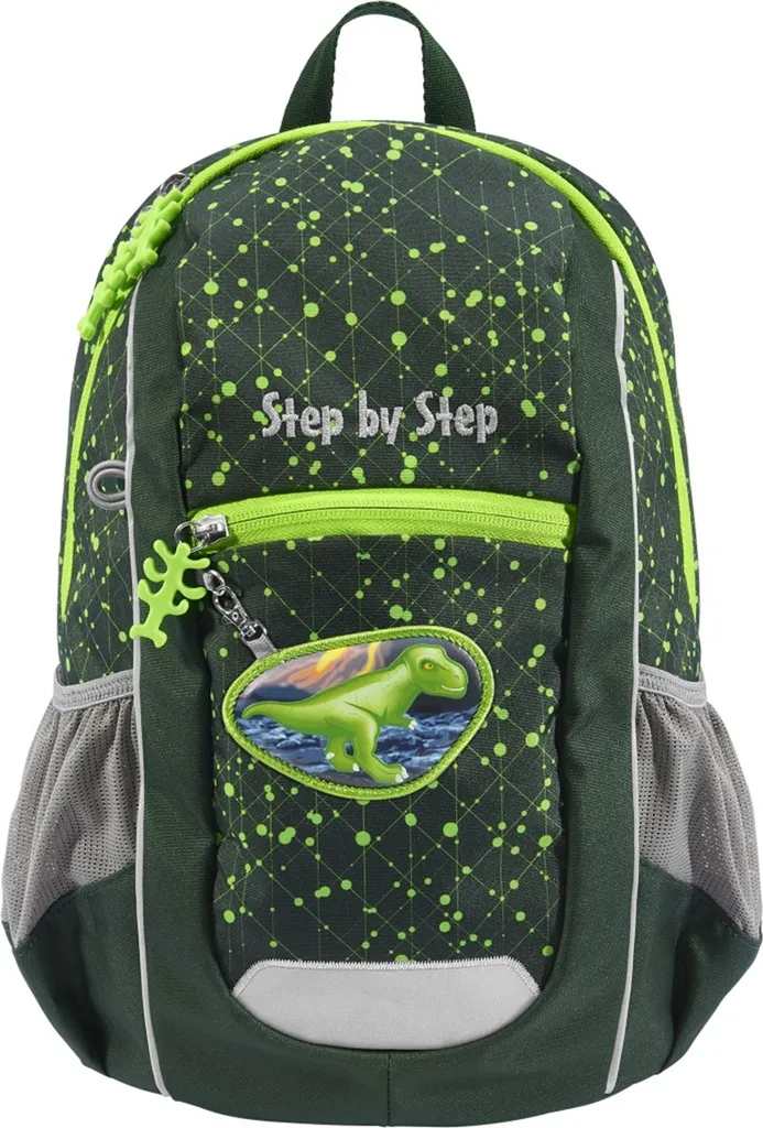 Zaino Asilo Step by Step Kiga Maxi 10L Dino Nilo Verde Scuro