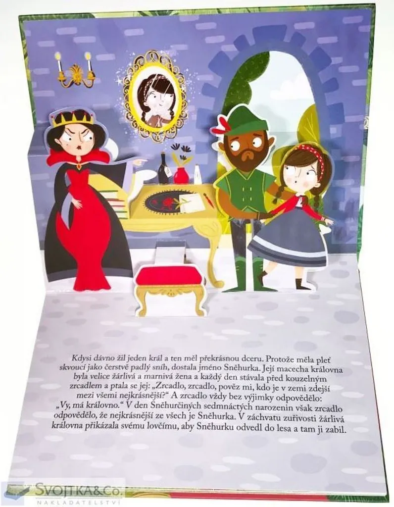 Livre Accordéon Blanche-Neige - Leporelo Spatial Animé pour Enfants