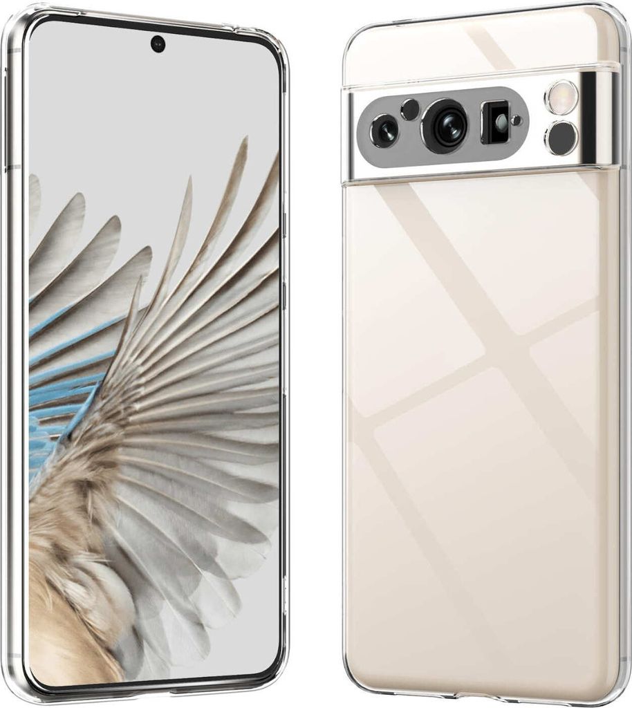 Für Google Pixel 8 Pro Silikon Schutz Transparent Handy Produktbild 