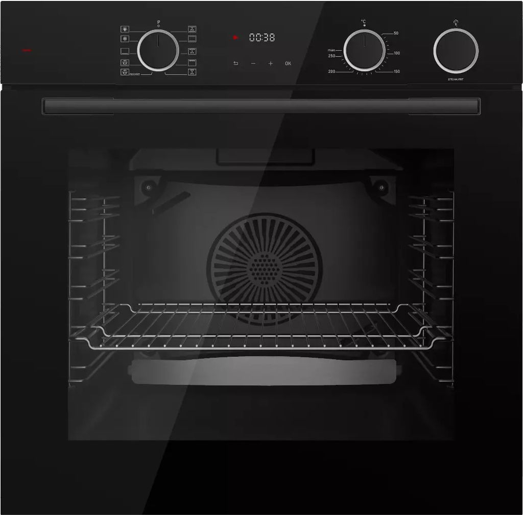 Böhme Backofen HB60F78DL Schwarzen Glas mit AirFry Funktion sowie Dampfunterstützung