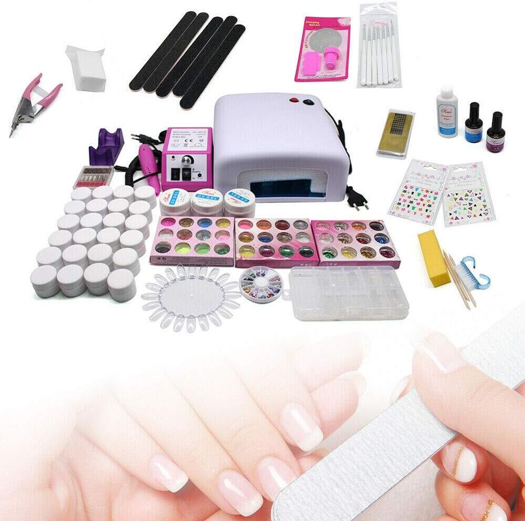 Gelngel Set Starterset Nagelstudio set Nagelfrser mit