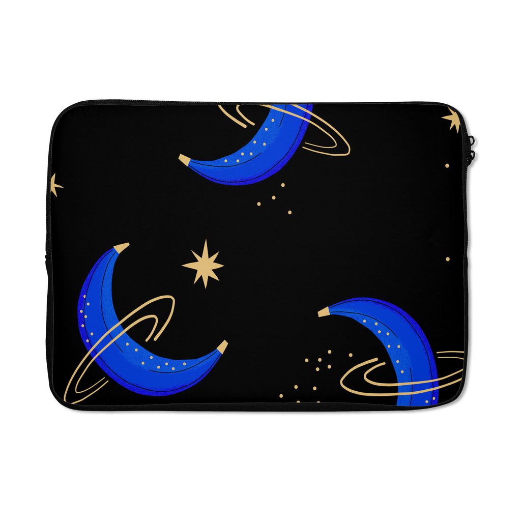 MuchoWow Laptop Hülle 13 Zoll Kinderzimmer - Banane - Raum Laptoptasche - Laptophülle - Sleeve - Rundumschutz