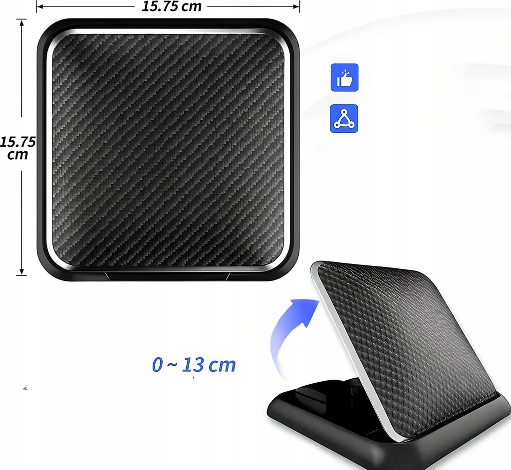 Support voiture réglable avec base antidérapante finition carbone - 8