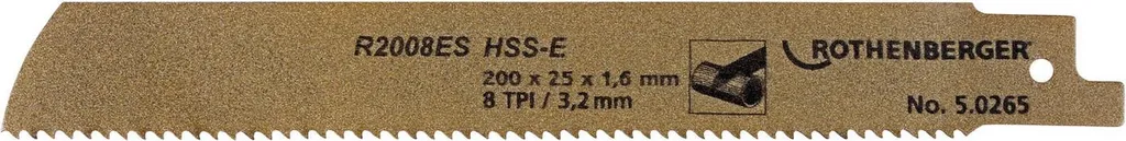 Lame de scie tubulaire anti-vibration HSSE 200x25x1,6mm Réf 50265