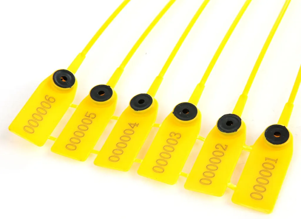 Sceau de sécurité plastique 39,9cm pour camion et remorque - Lot de 100