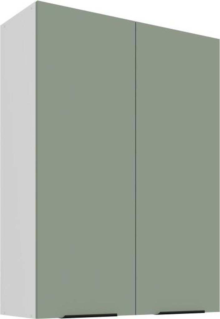Hochschrank LUNARA – Breite 80 cm, grün/weiß