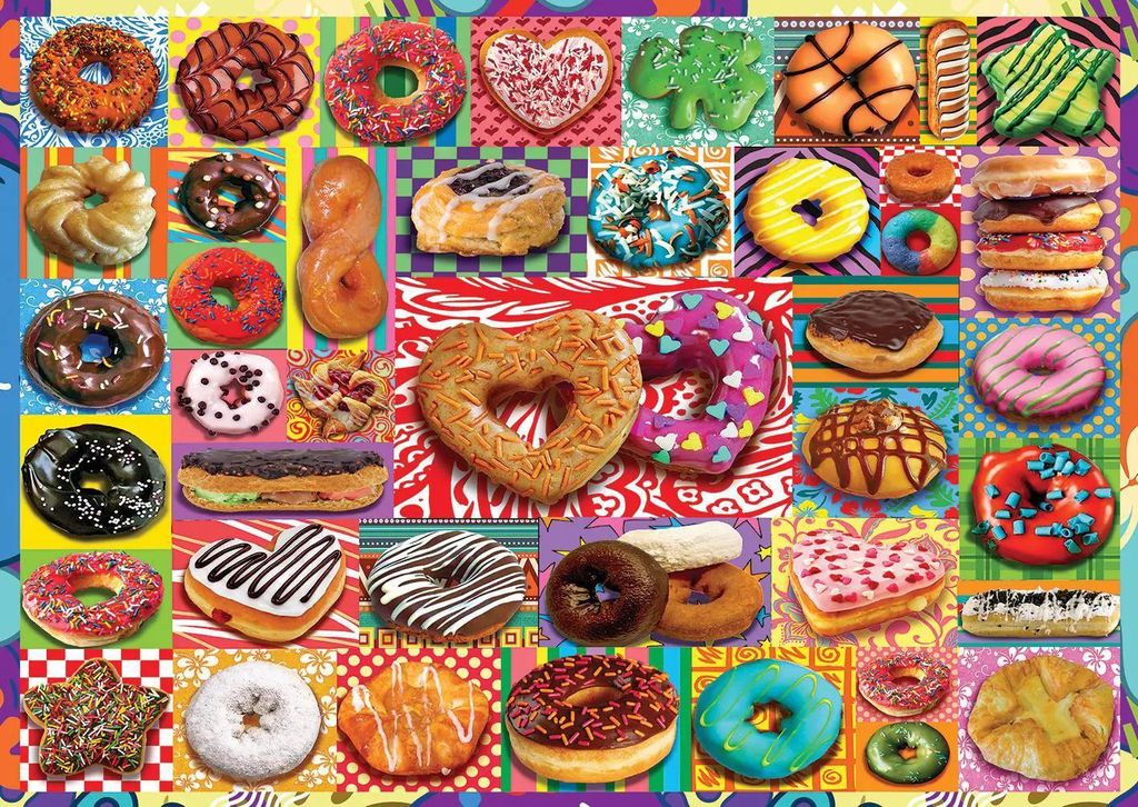 Art puzzle - Puzzle Doughnuts - 500 dielov