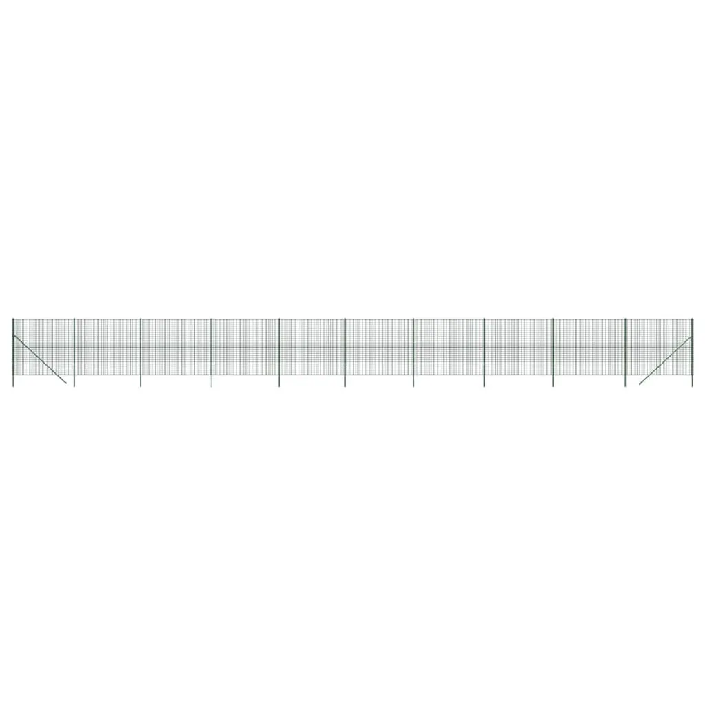 Clôture grillagée Vert 1,6x25 m en Acier galvanisé pour votre jardin