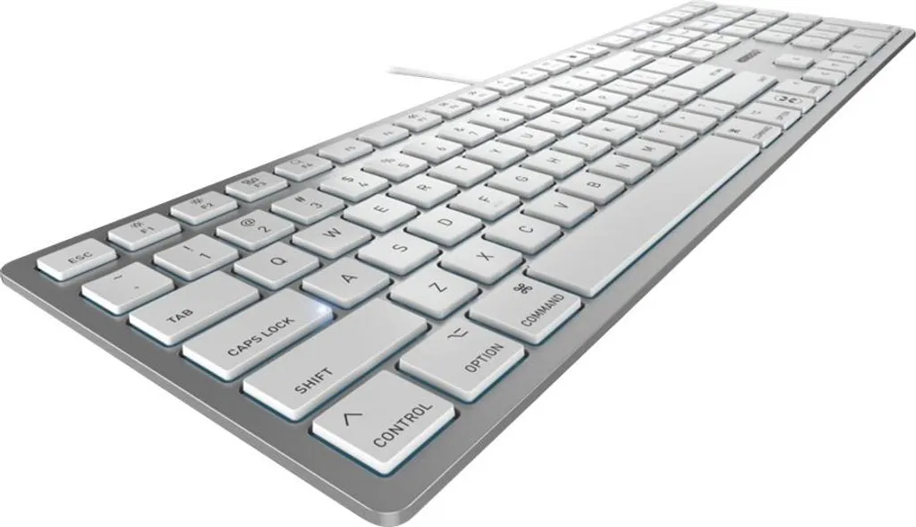 Clavier ultra-plat CHERRY KC 6000C Mac avec touches à ciseaux SX argent