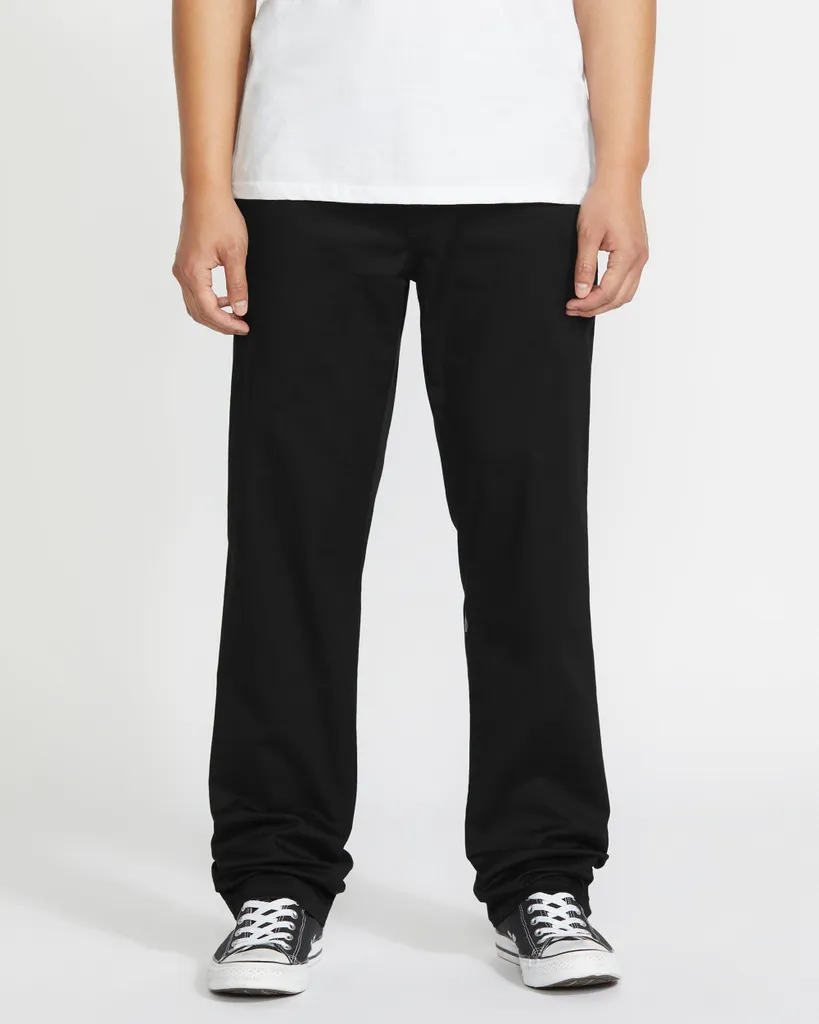 Pantalon Stretch Volcom Frickin Noir - Tissu Extensible Repreve Durable