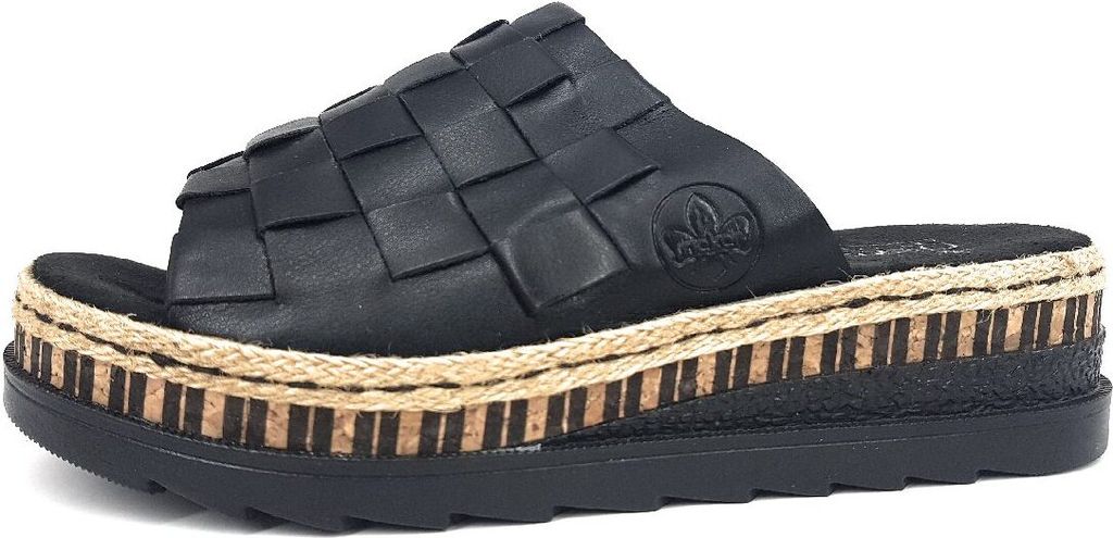 Rieker  Damenschuhe Hausschuhe Pantolette Schwarz Freizeit, Produktbild 