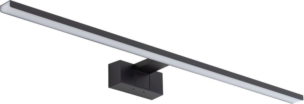 Wandleuchte Aluminium LED IP44 B: 80 cm Schwarz neutralweiß 4000 K 1100 lm Modern Wandlampe