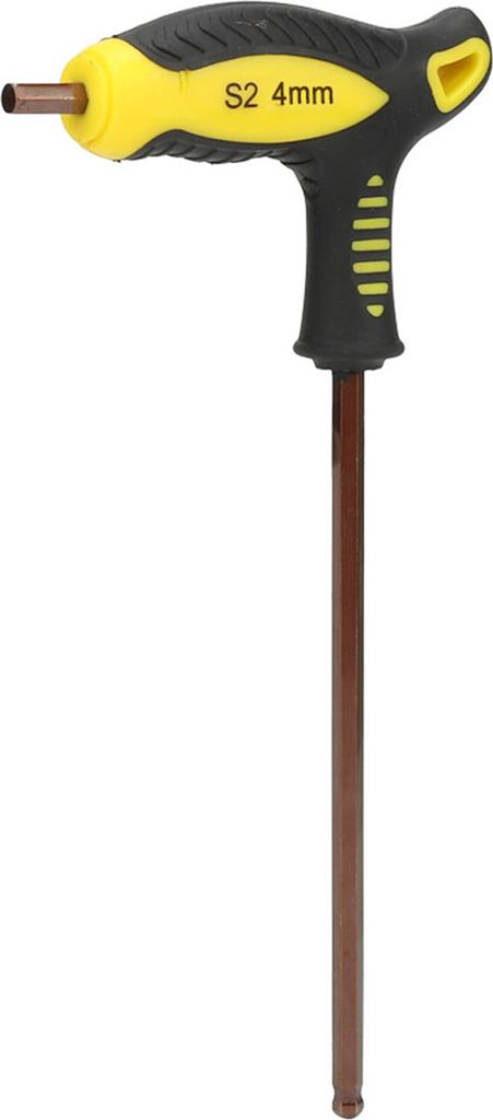 Kugelkopf T-Form Langer Griff Sechskantschlüssel Professionelles Reparaturhandwerkzeug (4mm)