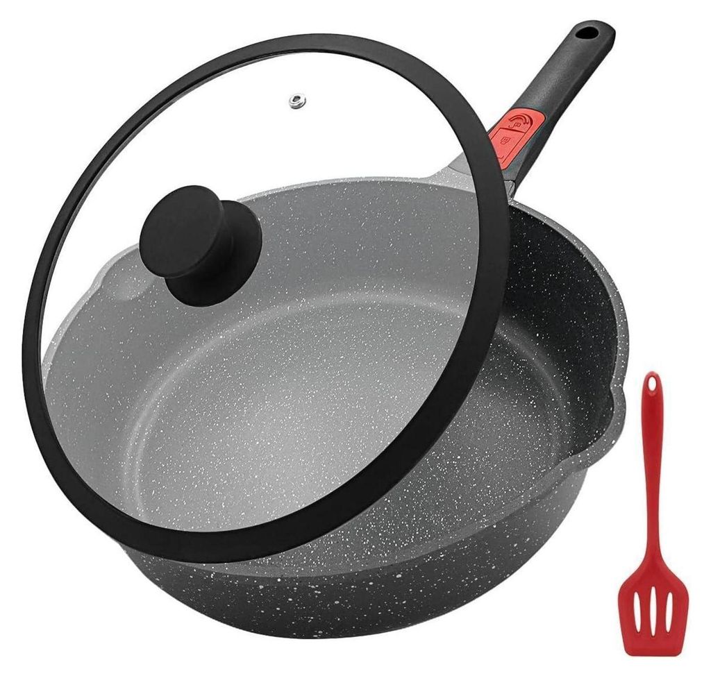 Nieprzywierająca patelnia z pokrywką 28 cm, duża 4,3 l, Zdjęcie produktu 