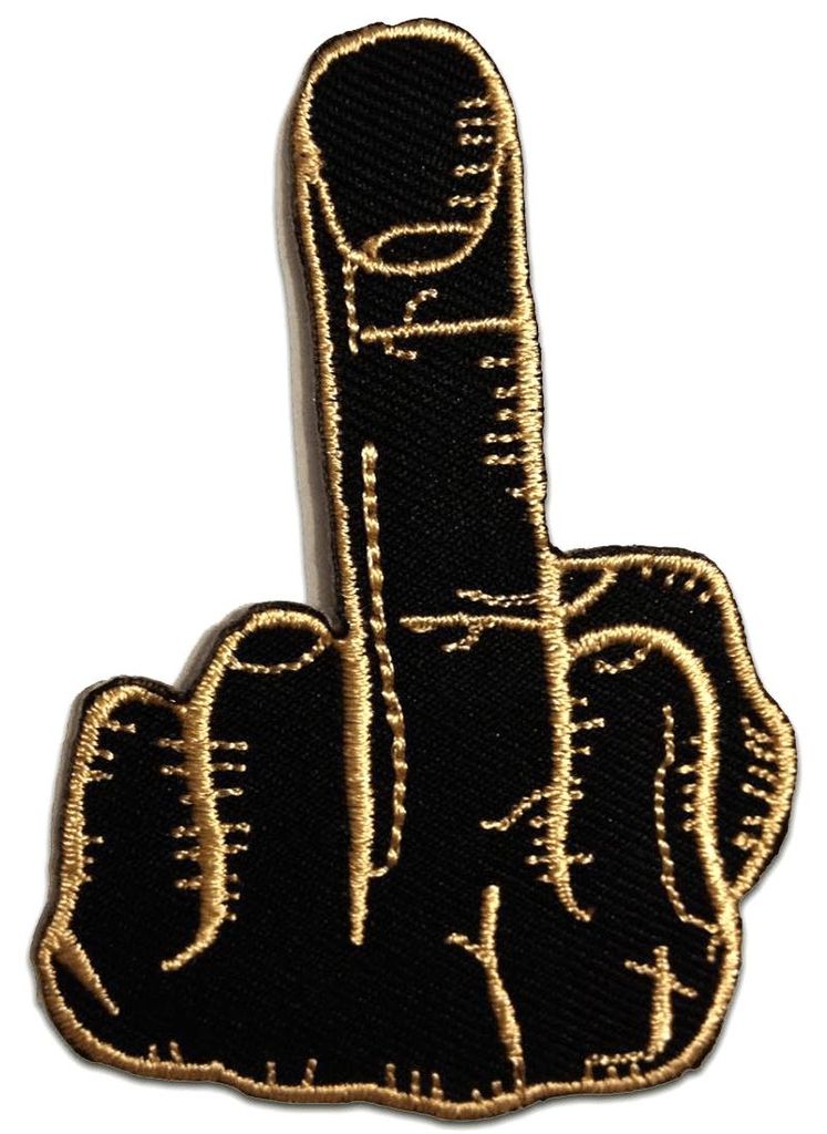 Fuck Finger - Záplata, nažehľovačka, nažehľovací obrázok, Obrázok produktu 