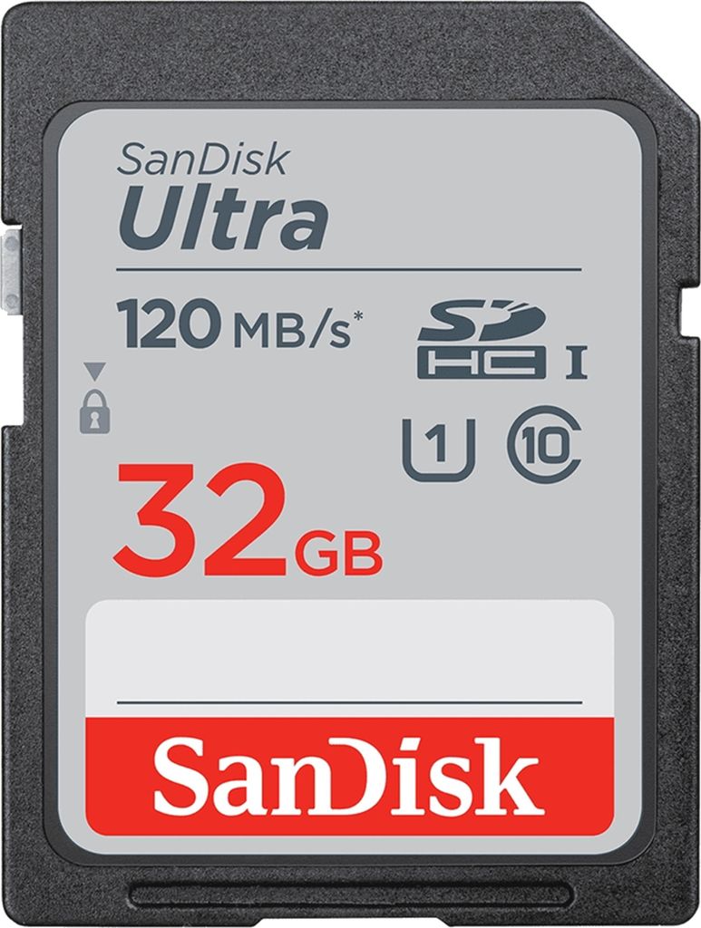 Scheda Sandisk Ultra SDHC UHS-I 32 GB Immagine del prodotto 