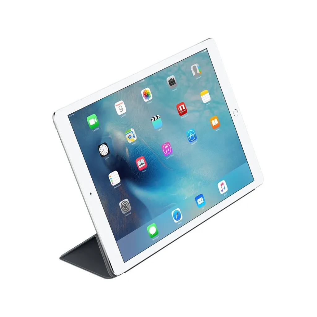 Protection écran iPad Pro 12,9 Smart Cover Gris anthracite avec support