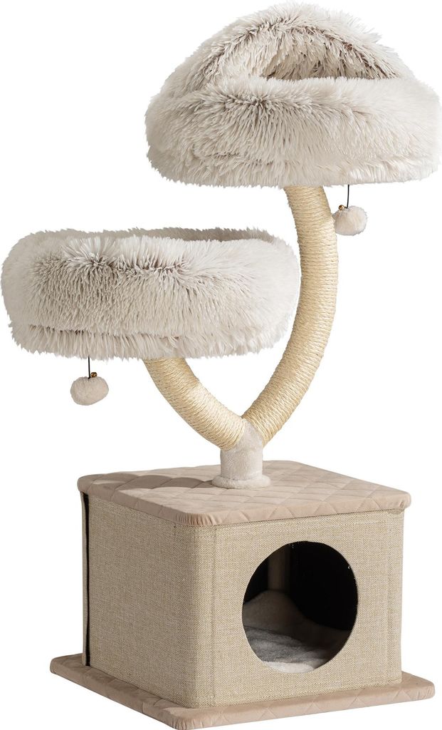 Fudajo tiragraffi design con casetta per gatti 95 cm, Immagine del prodotto 