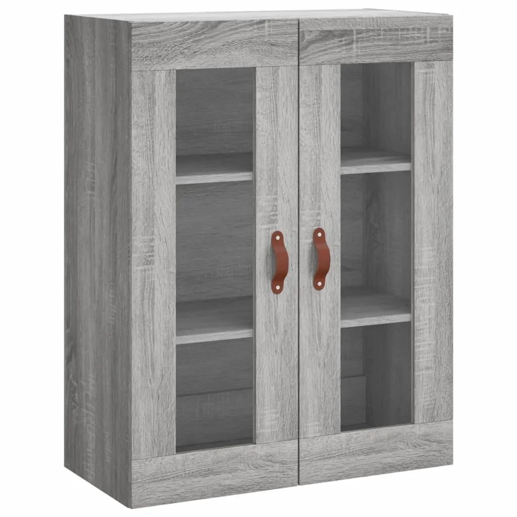 Armadietto Pensile SYFAX 69,5x34x90 cm Grigio Sonoma Design Moderno