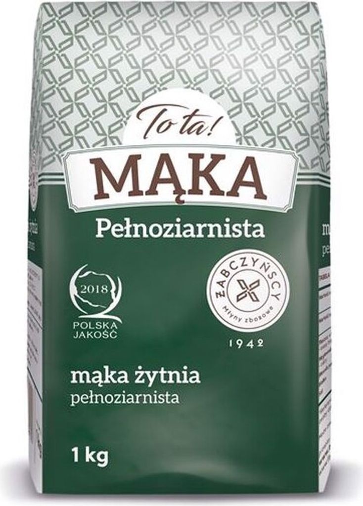 Tota! Mąka Żytnia Pełnoziarnista 1 Kg Zdjęcie produktu 