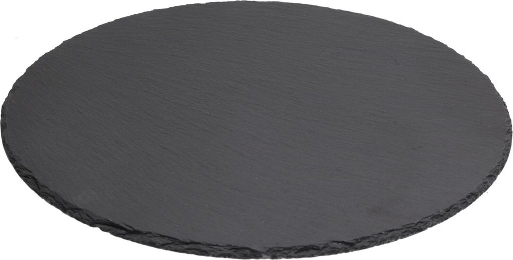 TABLETT Servierplatte Tischset Platzset Durchmesser ca. 30 cm Schiefer Dunkelgrau | 1