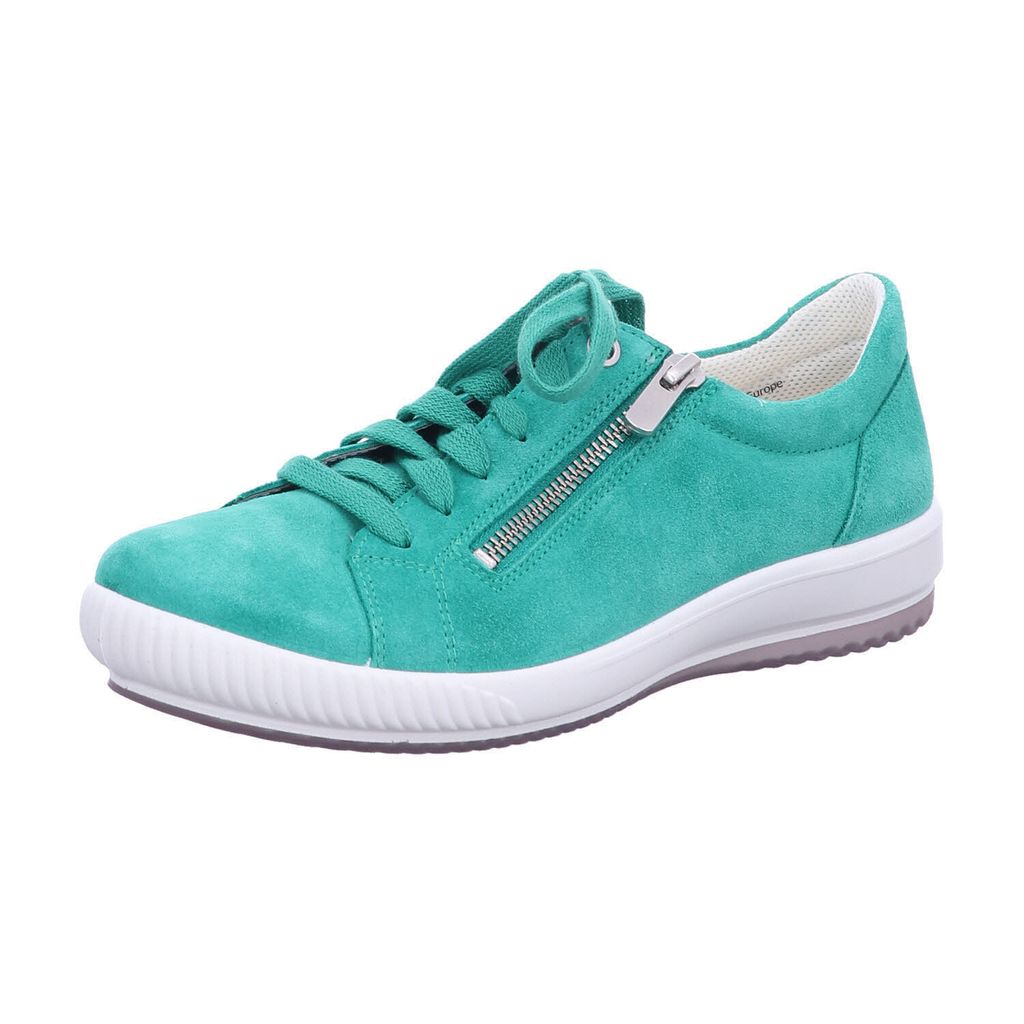 A single green sneaker is shown against a white background.