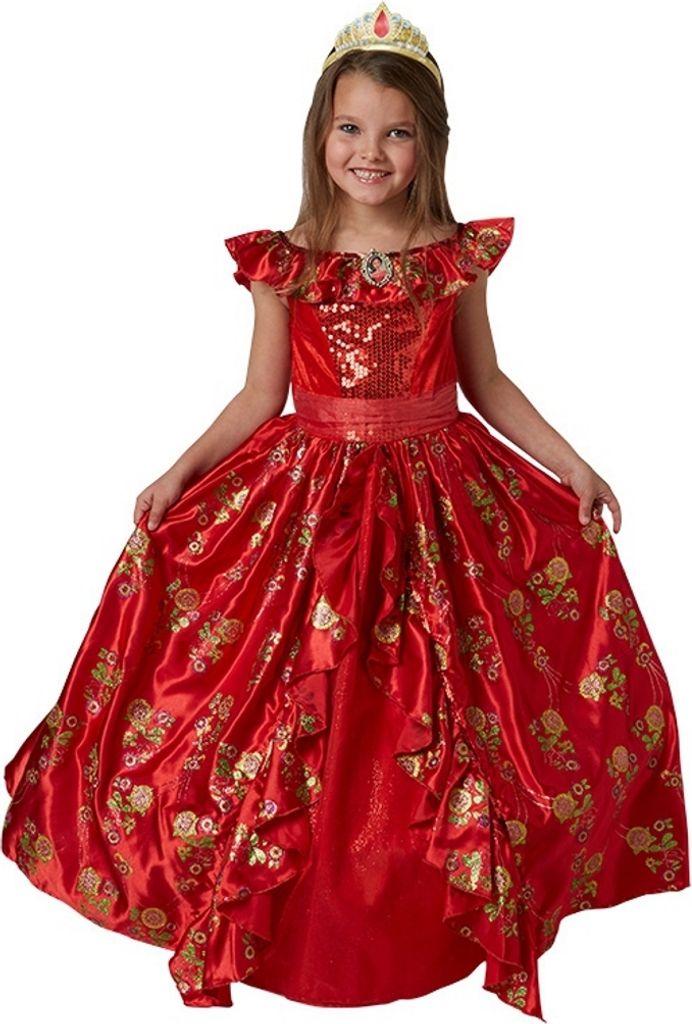 Elena von Avalor Kostüm Ballkleid rot für Kinder 3-4 Jahre Disney Fasching Karneval Kindergeburtstag Disney Kinderfasching