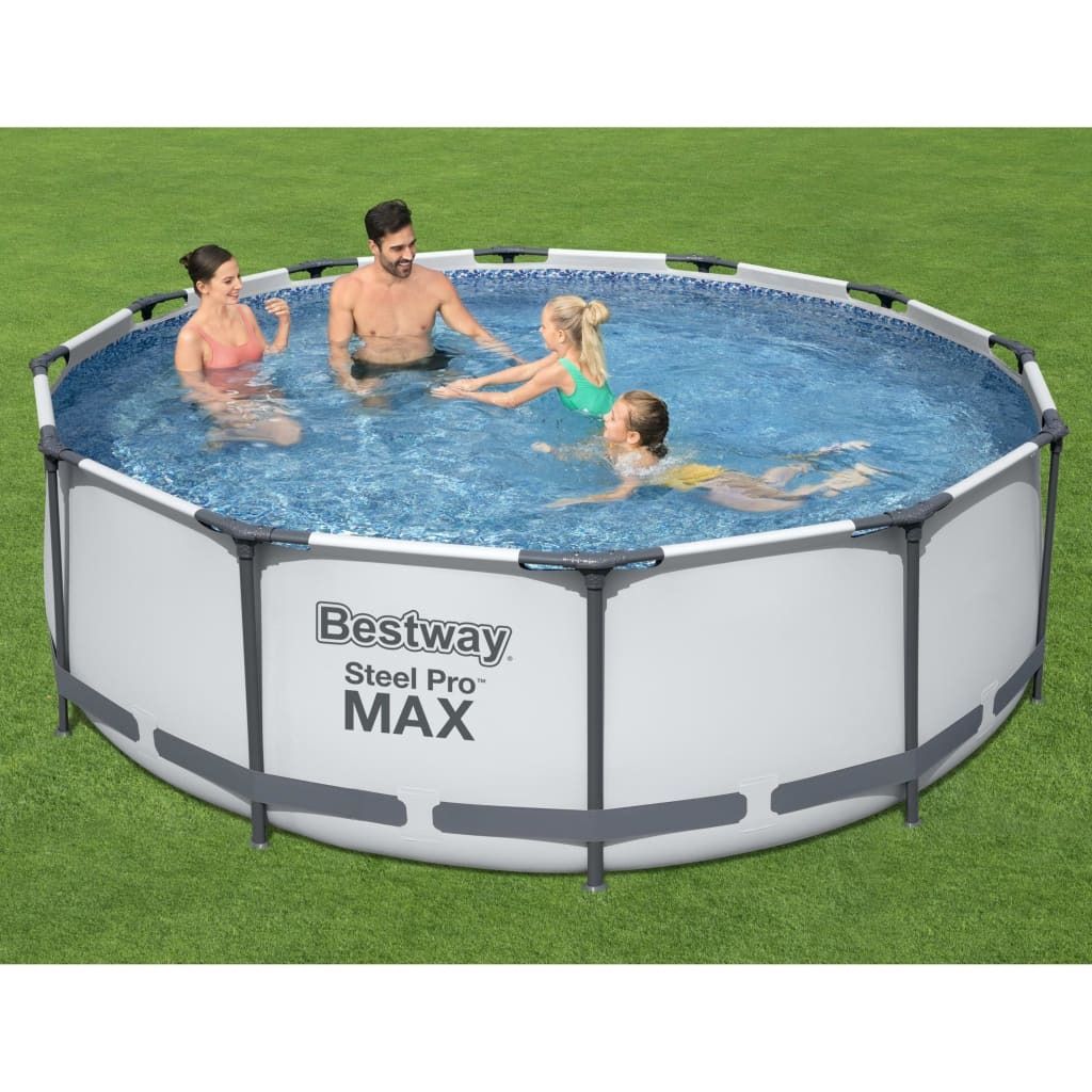 Steel Pro Max™ Frame Pool Komplett-Set, rund, mit Produktbild 8