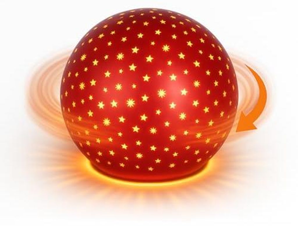 formano LED Decorative Ball Rotating Red 15 cm Glass Ball Immagine del prodotto 