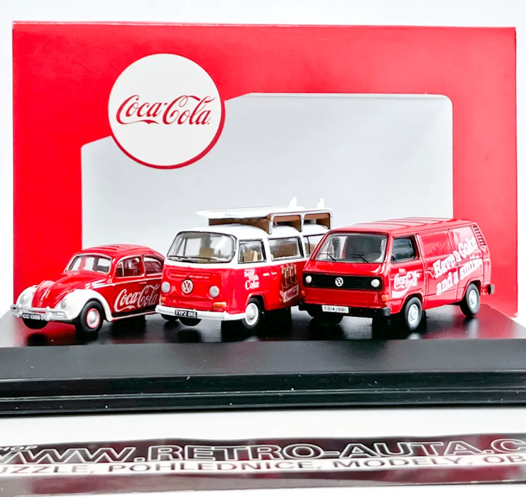 VW Coca Cola Set Oxford 1:76 - Miniatures de Collection Volkswagen