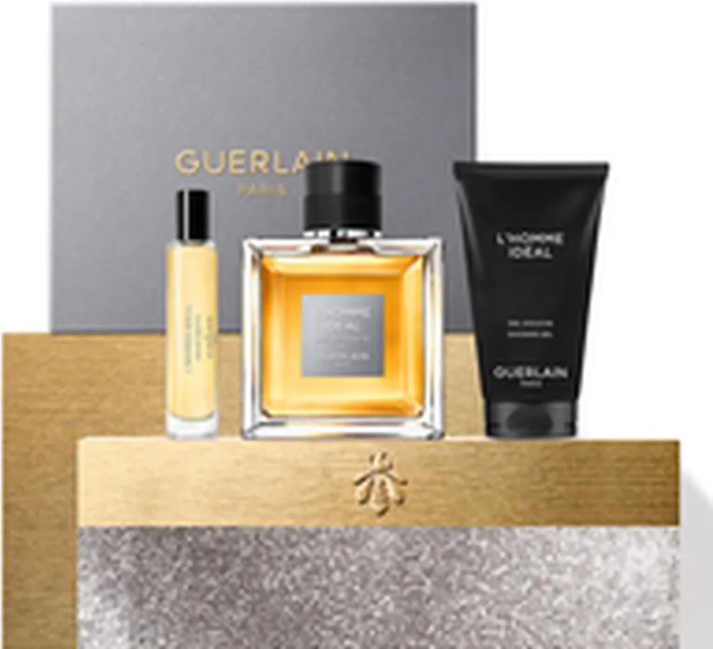 Coffret Cadeau Homme Guerlain L'Homme Idéal EDT pour Routine Soin et Chic