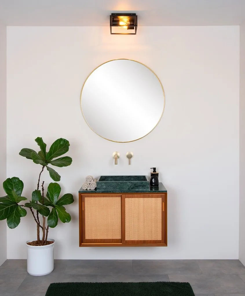 Plafonnier Double Compact Shiny E14 6W CARLYN - Idéal pour Plafonds Bas - 10
