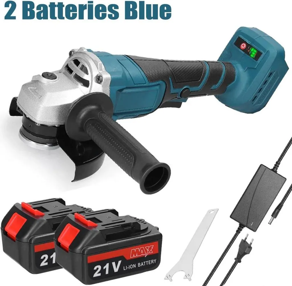 Meuleuse d'angle 125mm 21V sans balais : fini les câbles avec 2 batteries