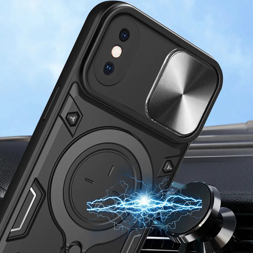 Custodia iPhone X / XS Argento Robusta: Ideale contro le Cadute - 3