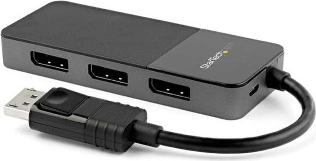 StarTech.com DisplayPort MST Hub (3 Port, 3 x 4k, HDR, EDID, DP 1.4 Multi Monitor Splitter für Windows)