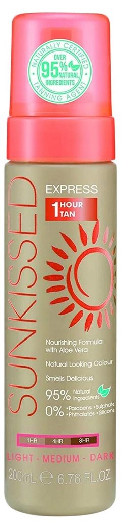 Sunkissed Express 1 Hour Tan zelfbruinende mousse 200 ml Productafbeelding 