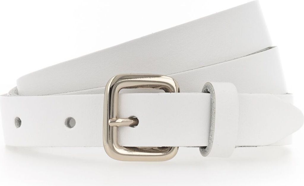 Vanzetti Leder Gürtel 20mm Leather Belt W95 White weiß