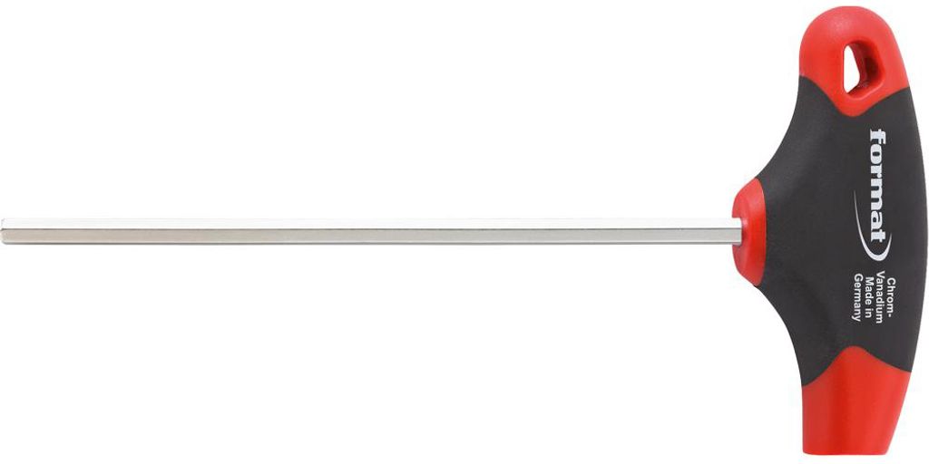 FORMAT 6kt-Schraubendreher, T-Griff 10 x200mm, Schlüsselweite:10,0 mm, Klingenlänge:200 mm