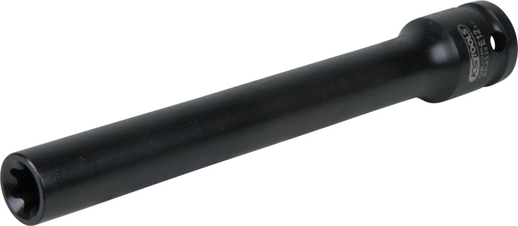 A black bit socket wrench extension is shown against a white background.