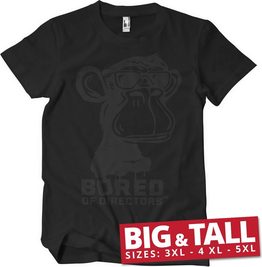 BOD Logo Black On Black Big & Tall T-Shirt - 4XL - Black