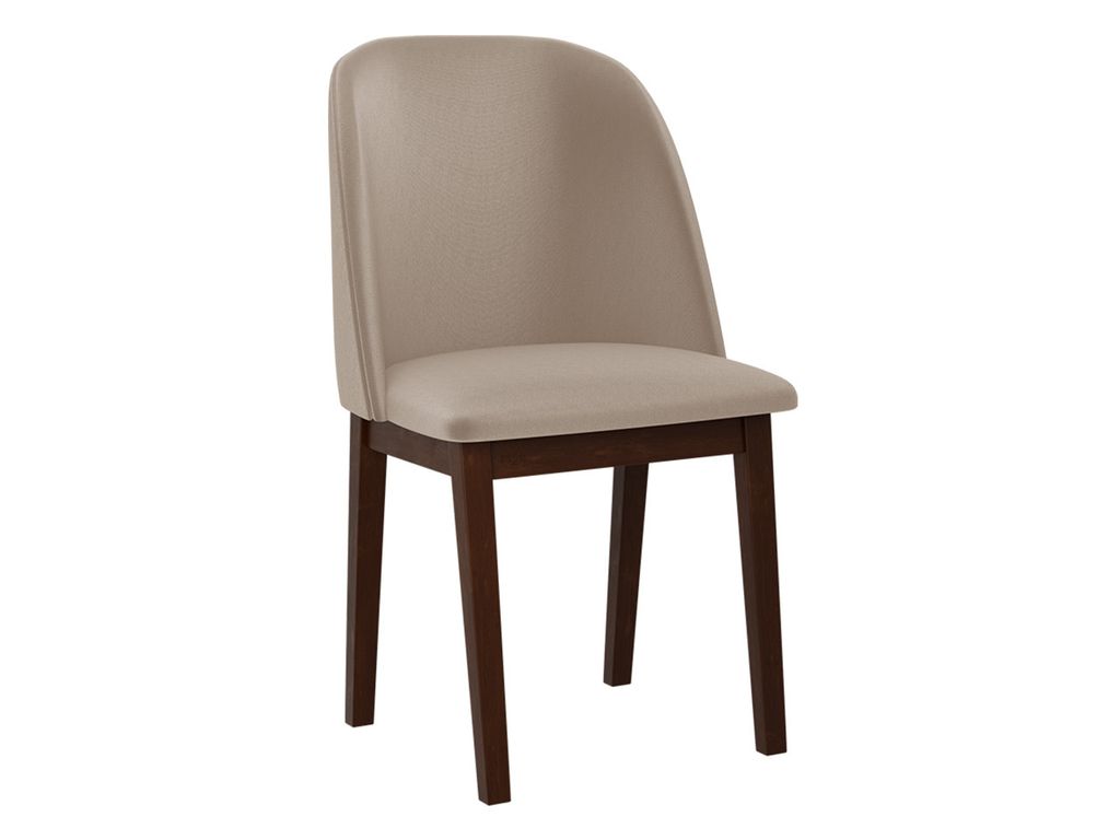 MIRJAN24 Stuhl Monti I, Esszimmerstuhl aus Buchenholz, 45x45x83 cm (Holzfarbe: Nuss, Stofffarbe: Paros 02)