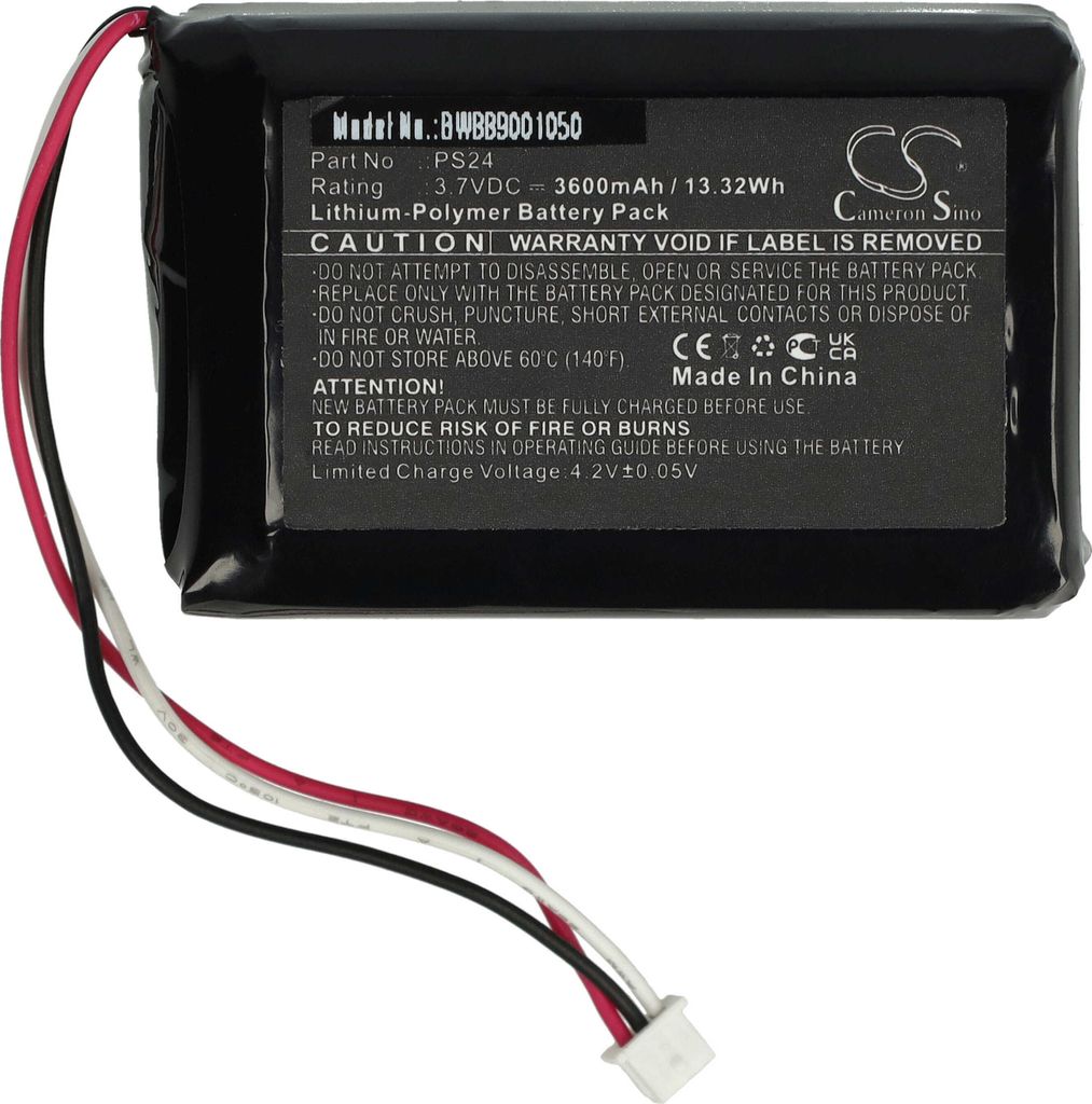 vhbw Akku Ersatz für Flir PS24 für Kamera (3600 mAh, 3,7 V, Li-Polymer)